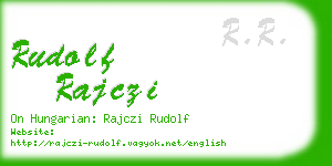 rudolf rajczi business card